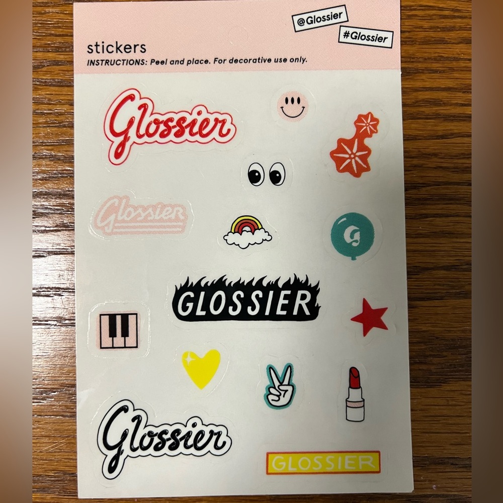 Glossier Sticker Set
